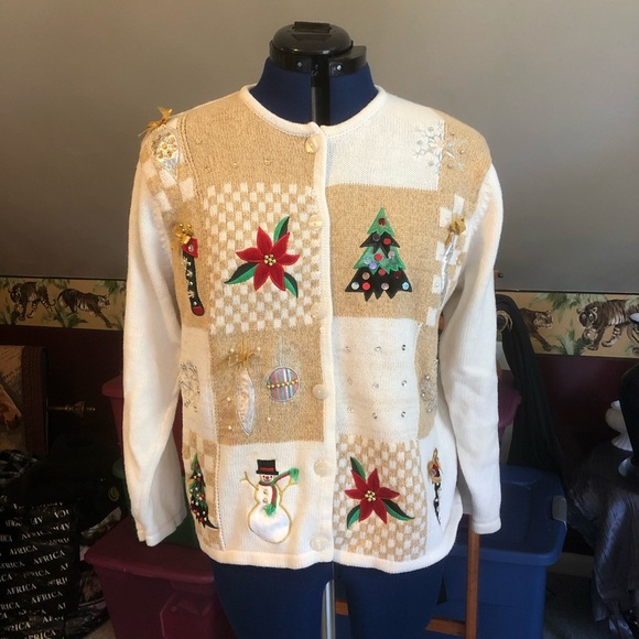 Vintage Sweaters - Christmas sweater kitschy super cool medium